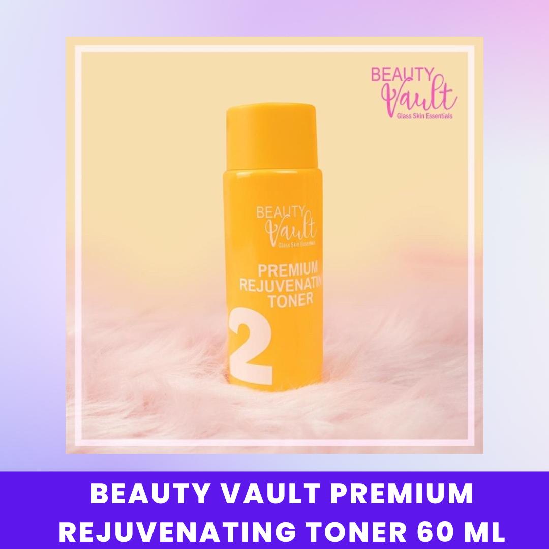 Beauty Vault Rejuvenating Toner – Deep Hydration & Skin Renewal – Brightens Tone, Refines Pores & Preps Skin for Serum – Soothing, Alcohol-Free Facial Toner 60 mL – Promotes Glass‑Skin Radiance – Dermatologist‑Tested & Gentle Formula