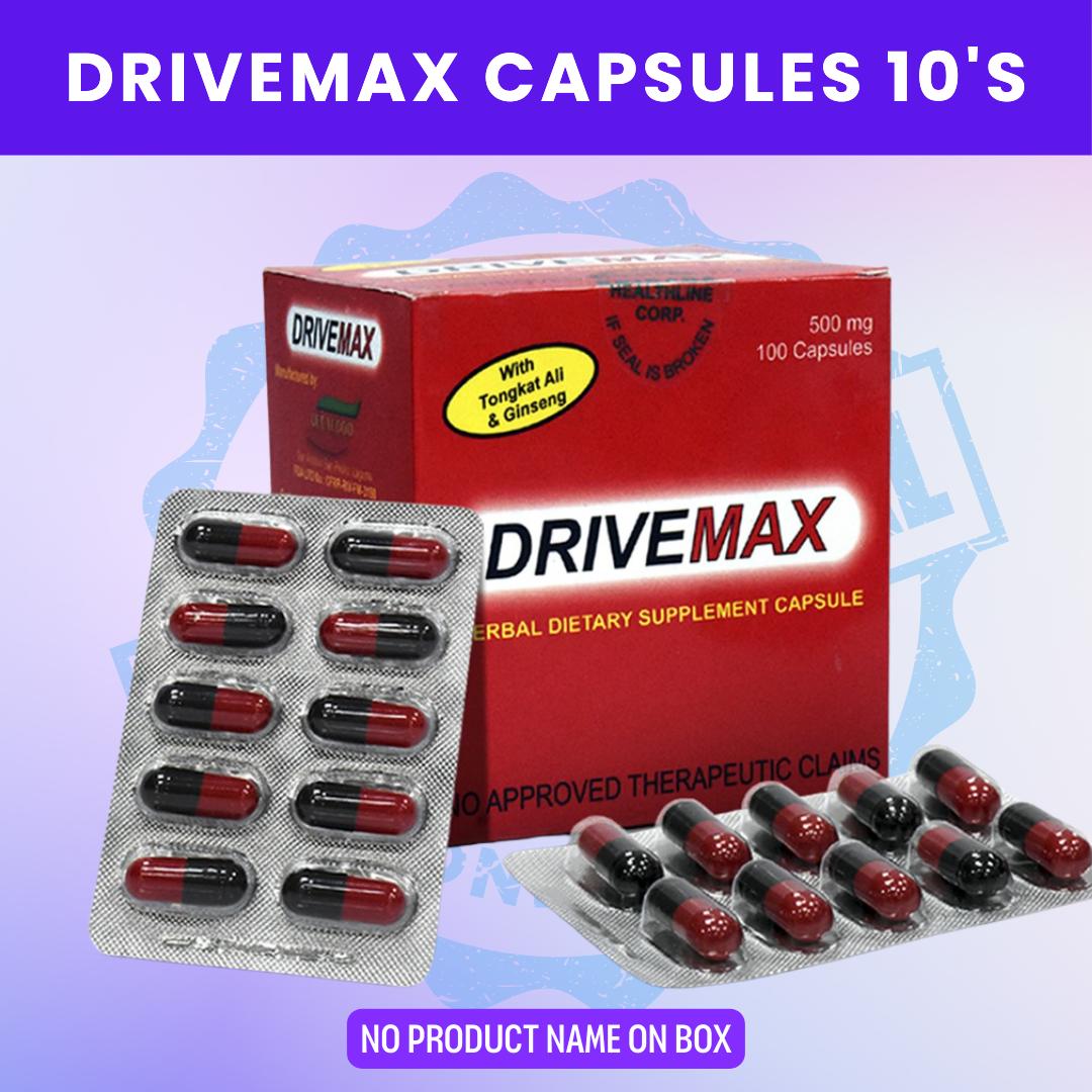 Drivemax Capsules for Men’s Energy, Vitality and Performance | With Tongkat Ali, Ginseng and Other Natural Boosters | Supports Stamina, Muscle Strength and Overall Wellness | Herbal Food Supplement for Active Men