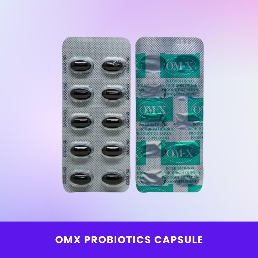OMX Probiotics Food Supplement Softgel 10 Capsules | 12-Strain Blend of Lactobacillus & Bifidobacterium | Supports Digestive & Immune Health | 3-Year Fermentation Process | Trusted by Filipino Families | FDA Registered